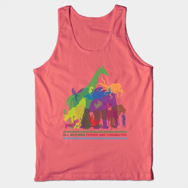 All Natures Things are Connected Tank Top by silvercloud